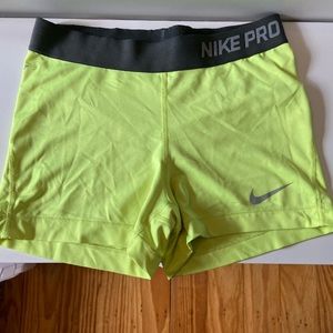 Neon Yellow Nike Spandex